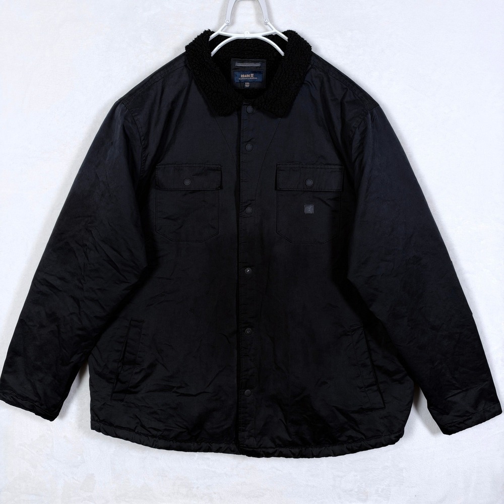 Roark Hebrides Black Sherpa Lined Insulated Jacket Mens XXL RJ213